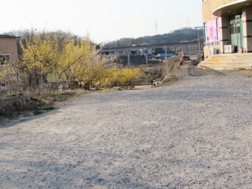 자갈 주차장